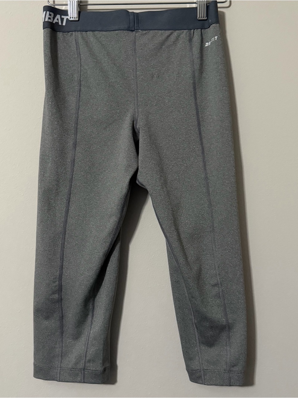 Nike Pro Combat Dri-FIT Compression Cropped Athletic Leggings Gray Size Small - Picture 5 of 7